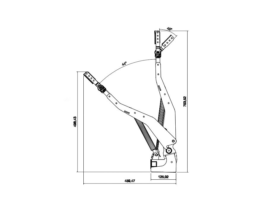 气动靠背架 SL-710-A